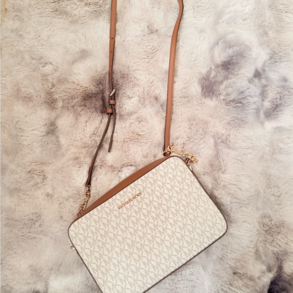 Michael Kors Beige Crossbody Bag